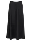 Brunello Cucinelli Grey Flared Wool Skirt