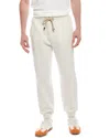 Brunello Cucinelli Drawstring Straight Leg Trousers In White