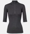 Brunello Cucinelli Wool Zip-up Sweater In Gray