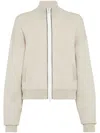 Brunello Cucinelli Cashmere Monili Bomber Jacket In Beige