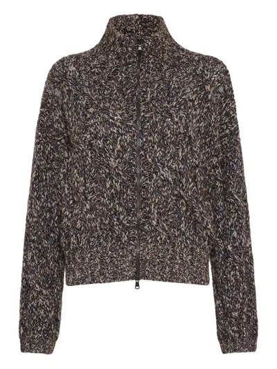 BRUNELLO CUCINELLI BRUNELLO CUCINELLI WOOL ZIPPED CARDIGAN