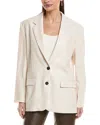 Brunello Cucinelli Wool-blend Blazer In White