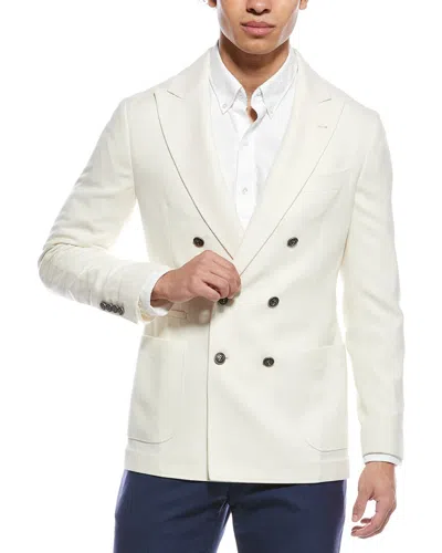 Brunello Cucinelli Wool-blend Jacket In Neutral