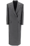 Brunello Cucinelli Grey Single-breasted Coat With Notched Revers In Wool Woman In Grey