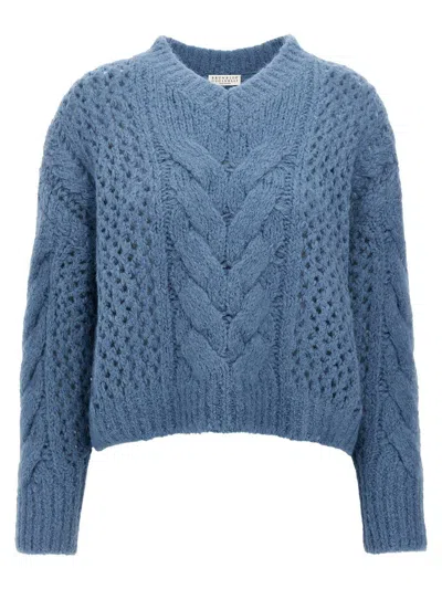 BRUNELLO CUCINELLI BRUNELLO CUCINELLI WORKED SWEATER