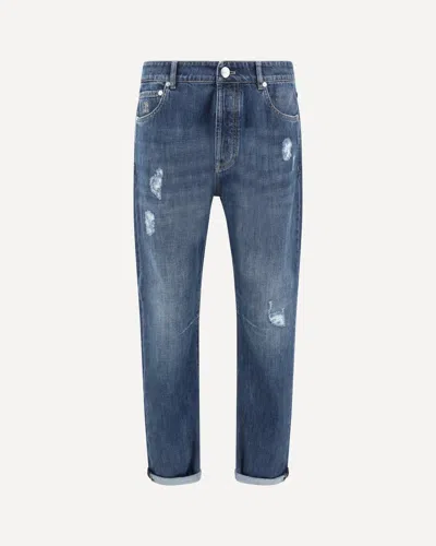 BRUNELLO CUCINELLI WORN-OUT PANTS