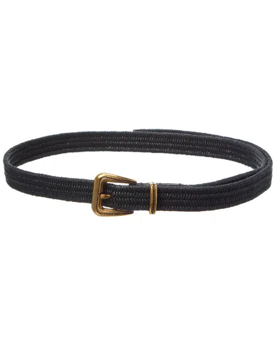 Brunello Cucinelli Woven Belt In Black
