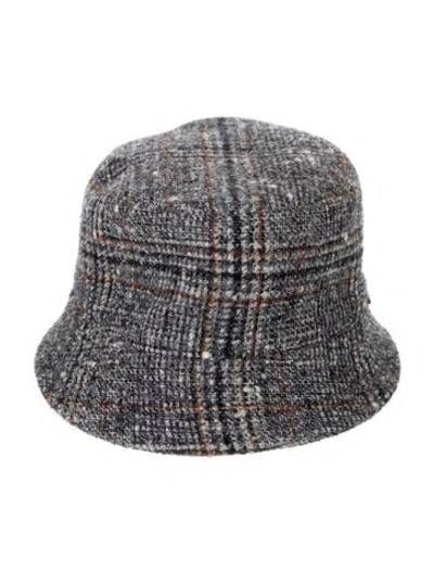 Pre-owned Brunello Cucinelli Woven Bucket Hat In Blue