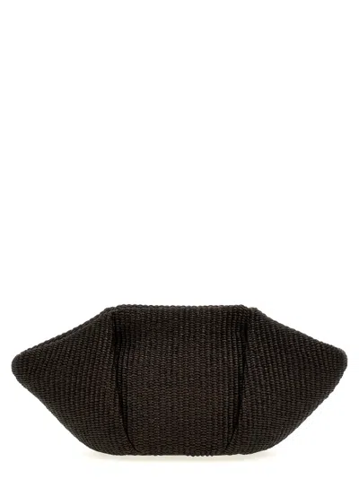 Brunello Cucinelli Woven Clutch Bag In Black