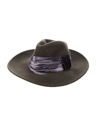 Pre-owned Brunello Cucinelli Woven Fedora Hat In Multi
