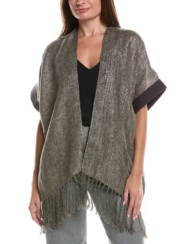 Brunello Cucinelli Woven Linen-blend Pocho In Gray