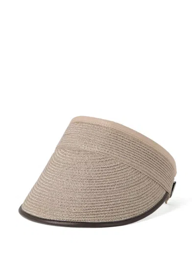 BRUNELLO CUCINELLI WOVEN VISOR