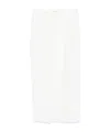Brunello Cucinelli Knee Length Wrap Skirt With Front Slit In White