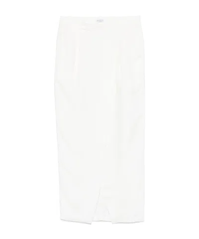 BRUNELLO CUCINELLI BRUNELLO CUCINELLI SLIT DETAILED MAXI SKIRT