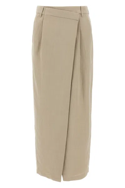 BRUNELLO CUCINELLI BRUNELLO CUCINELLI WRAP SKIRT