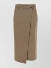 Brunello Cucinelli Wraparound Skirt With Belt Loops And Back Pockets