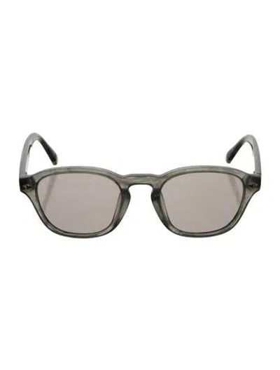 Pre-owned Brunello Cucinelli X Oliver Peoples Round Sunglasses In Gray