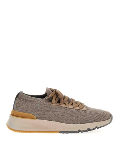 BRUNELLO CUCINELLI KNITTED SNEAKERS