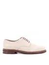 Brunello Cucinelli Suede Derbies In Brown