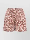 Brunello Cucinelli Zebra Patterned Shorts