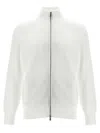 Brunello Cucinelli Collar High Zip Cardigan With Side Pockets