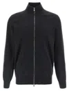 Brunello Cucinelli Silk Cashmere Cardigan Sweaters And Cardigans Black In Gray