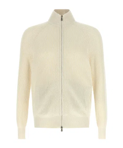 BRUNELLO CUCINELLI BRUNELLO CUCINELLI MALFILÉ ENGLISH RIB CARDIGAN