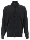Brunello Cucinelli Silk Cashmere Cardigan Sweaters And Cardigans Black In Gray