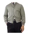 Brunello Cucinelli Zip-fastening Bomber Jacket In Gray