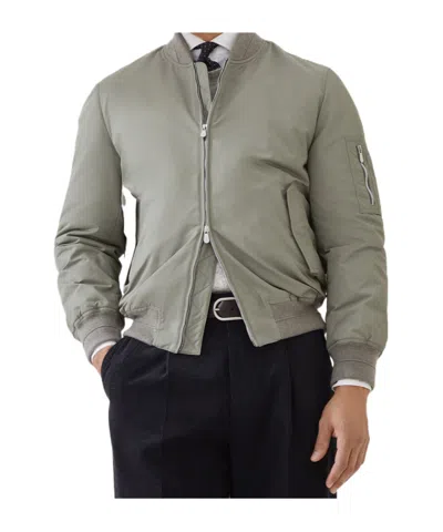 BRUNELLO CUCINELLI ZIP-FASTENING BOMBER JACKET