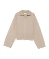Brunello Cucinelli Zip-fastening Cardigan In Brown