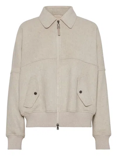 Brunello Cucinelli Zip-front Bomber Jacket