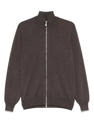 BRUNELLO CUCINELLI ZIP-FRONT CARDIGAN