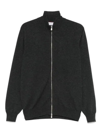 BRUNELLO CUCINELLI ZIP-FRONT CARDIGAN
