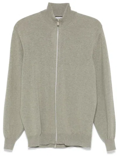 BRUNELLO CUCINELLI ZIP-FRONT CARDIGAN