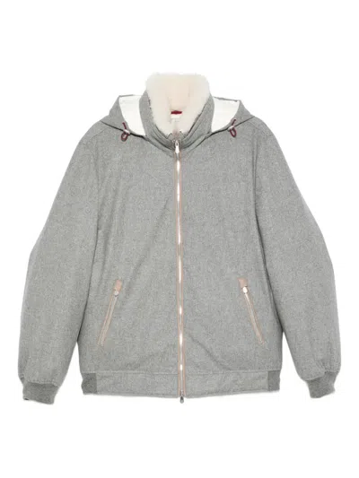 BRUNELLO CUCINELLI ZIP HOODED JACKET