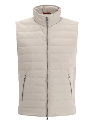 BRUNELLO CUCINELLI ZIP QUILTED DOWN GILET