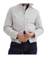 Brunello Cucinelli Zip-up Bomber Jacket In Gray