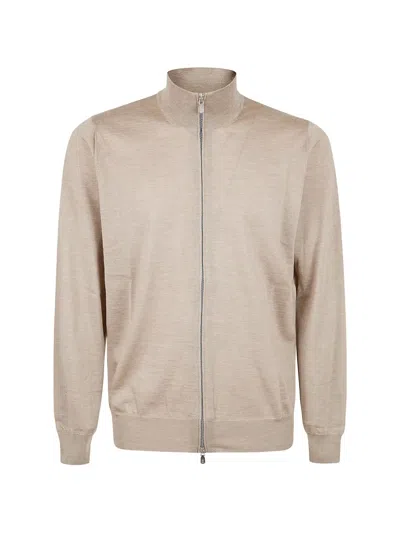 Brunello Cucinelli Zip-up Cardigan In Neutral