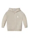Brunello Cucinelli Zip-up Cashmere Cardigan In Neutrals