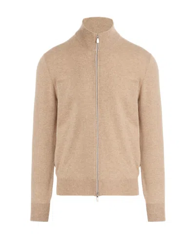 BRUNELLO CUCINELLI BRUNELLO CUCINELLI MOCK NECK ZIP-UP JUMPER