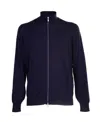 Brunello Cucinelli Wool And Linen Blend Blous In Blue
