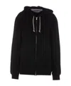 Brunello Cucinelli Cotton Blend Zipped Hoodie In Black