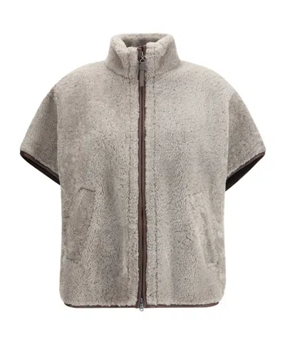 BRUNELLO CUCINELLI BRUNELLO CUCINELLI ZIPPED FLEECE JACKET