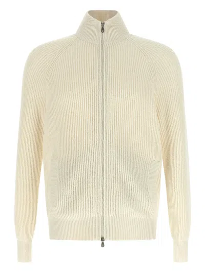 BRUNELLO CUCINELLI ZIP-UP HIGH-NECK CARDIGAN