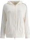 Brunello Cucinelli Hooded Sweater In White
