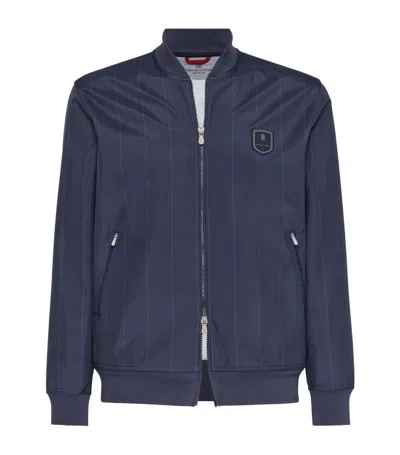 Brunello Cucinelli Zip-up Jacket In Blue