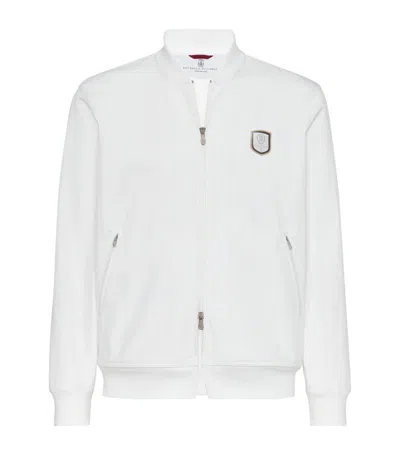 Brunello Cucinelli Zip-up Jacket In White