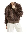 Brunello Cucinelli Dracaena Fil Coupé Bomber Jacket In Techno Cotton And Silk With Shiny Zipper Pull