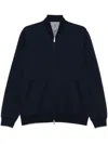 Brunello Cucinelli Men Zip-up Sweatshirt In Blue
